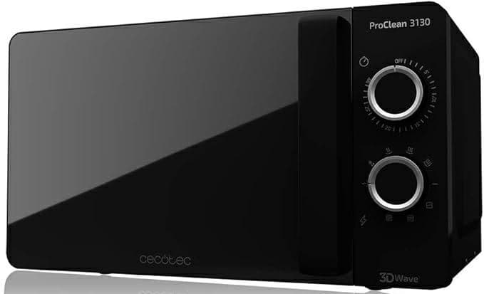 Cecotec proclean 3130 forno microonde 20 litri 700w full crystal nero - CCMPRO3130 in Forni a microonde standard eWeki - Napoli, commercioVirtuoso.it