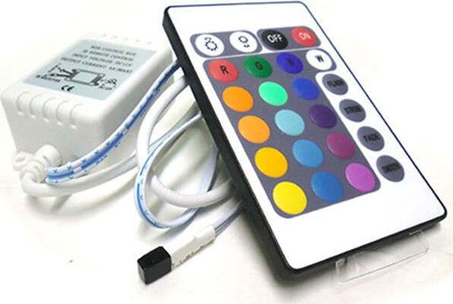 Centralina-RGB-Kit-Controller-Telecomando-IR-Infrarossi-Per-Striscia-LED-RGB-12V-3X2A-IR240-Ledlux