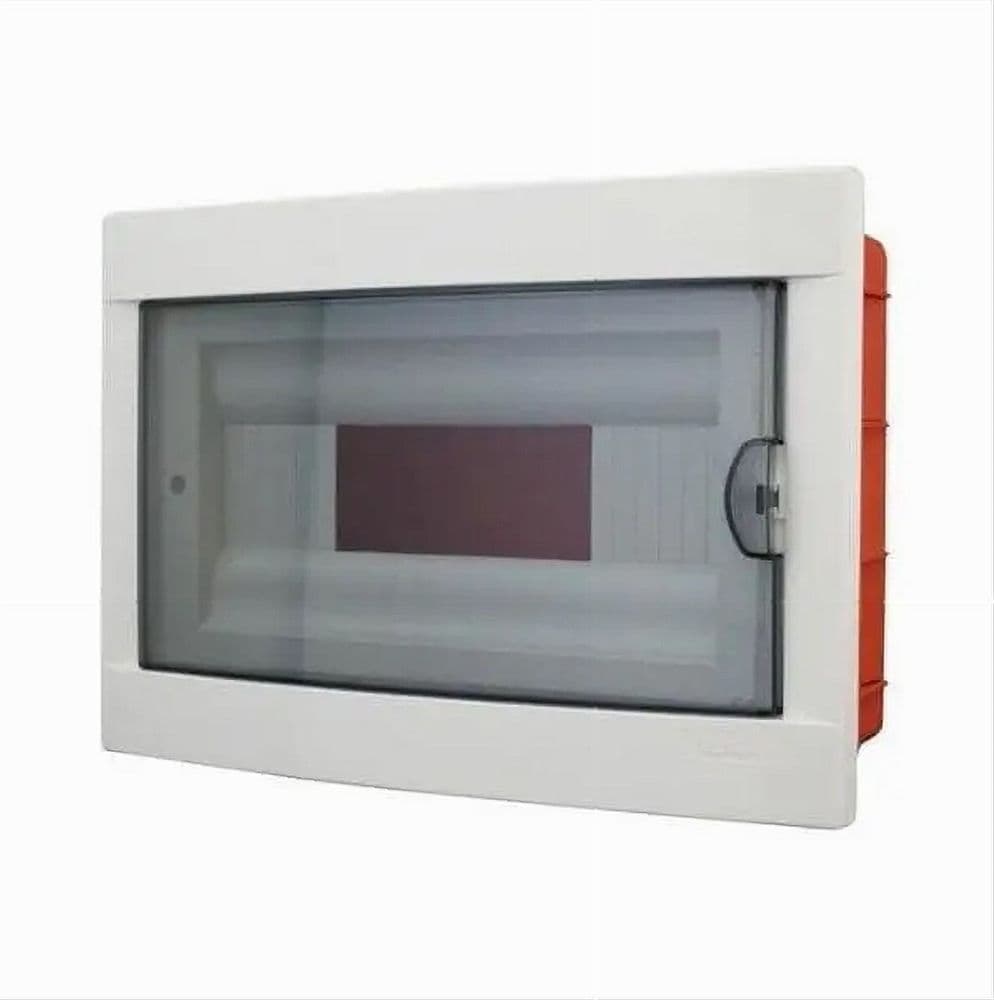CENTRALINO DA INCASSO IP40 12/14 MODULI 300X200X90 MM 24W PORTELLO FUME' FG14312 in Quadri elettrici Trade Shop italia - Napoli, commercioVirtuoso.it