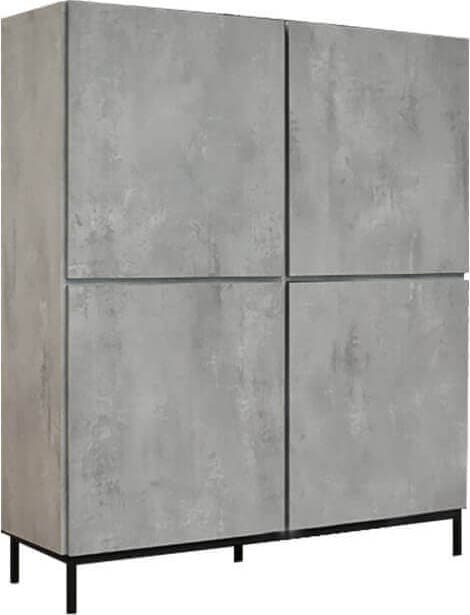 CERBERO---credenza-moderna-con-ante-ammortizzate-cm-136-x-50-x-140-h-Cemento-Milani-Home