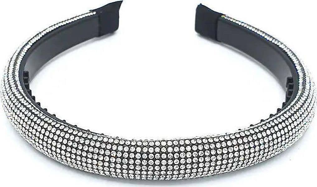 Cerchietto Jewel Da Donna Cerchiello in Zamak Vetro E Tessuto Con Strass Monocolor Nero Gioielli per Capelli Cerchietto Con Dentini Moda/Donna/Accessori/Cerchietti Leclaf - Napoli, Commerciovirtuoso.it