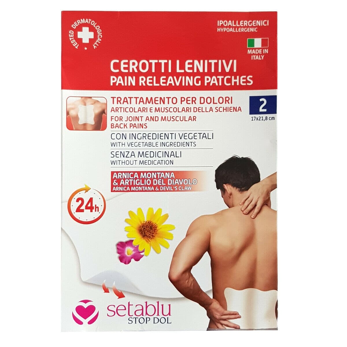 Cerotti Lenitivi Trattamento Dolori Arnica Salice Artigli Del Diavolo 17x21.8cm Sport e tempo libero/Medicina dello sport/Trattamenti caldo-freddo/Cerotti e fasce riscaldanti Trade Shop italia - Napoli, Commerciovirtuoso.it
