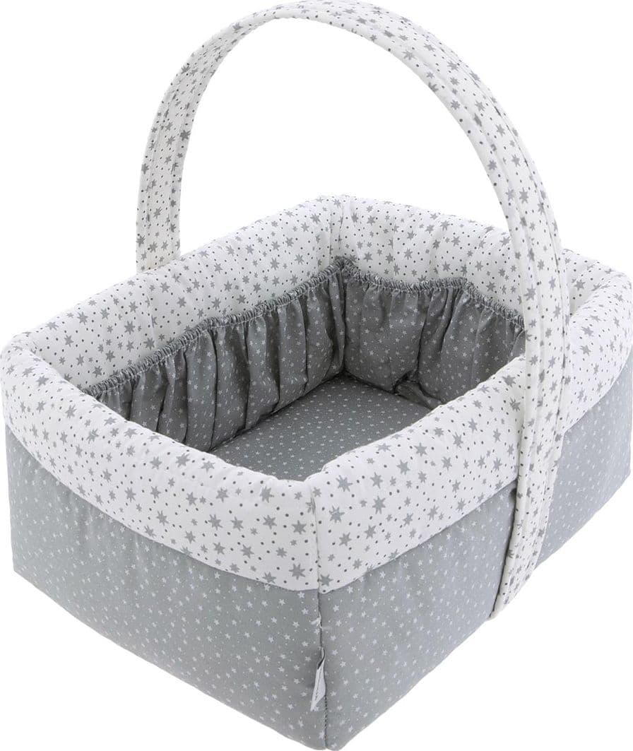 Cestina Imbottita Forest Grigio Prima infanzia/Cambio del pannolino/Organizzatori e scatole per pannolini/Organizzatori per pannolini La Casa Del Bebè - Napoli, Commerciovirtuoso.it