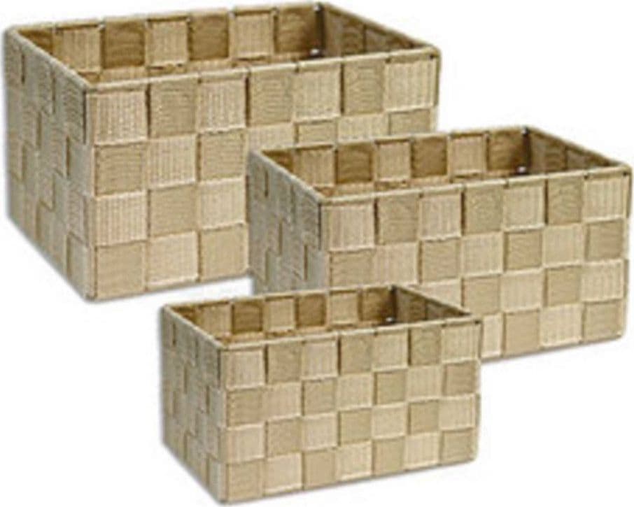 Cestini Tessuto 3 Scatole Organizer Portaoggetti Bagnoschiuma Makeup Beige Scuro Casa, arredamento e bricolage > Arredamento > Portaoggetti Trade Shop italia - Napoli, Commerciovirtuoso.it
