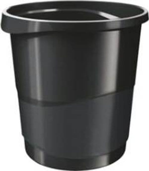 Cestino gettacarte Europost VIVIDA - 25 8 x28 5 cm - altezza 32 2 cm -14 lt - nero - Esselte Cancelleria e prodotti per ufficio/Archivio ufficio e accessori per scrivania/Accessori da scrivania e archiviazione/Cestini per la carta Eurocartuccia - Pavullo, Commerciovirtuoso.it
