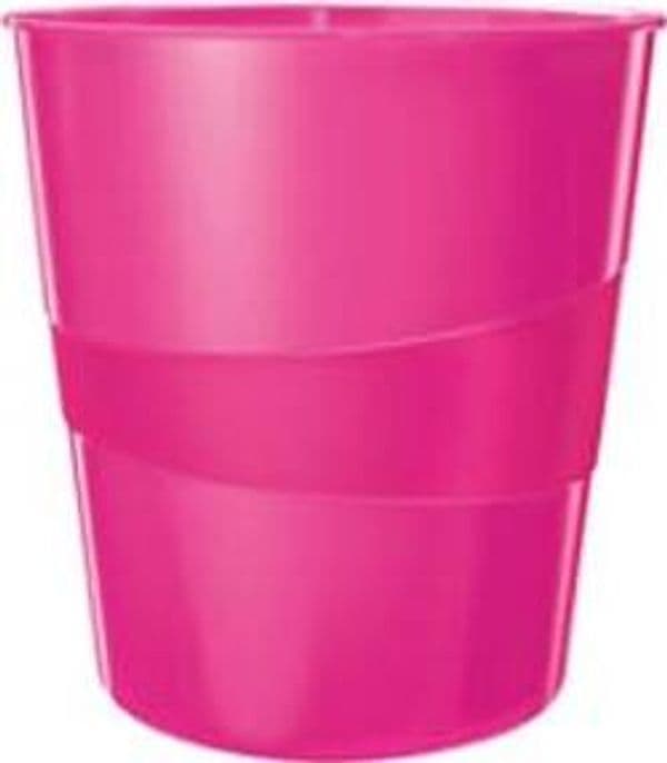 Cestino gettacarte WOW - altezza 32 4 cm - diametro 29 cm - 15 lt - fucsia metallizzato - Leitz Cancelleria e prodotti per ufficio/Archivio ufficio e accessori per scrivania/Accessori da scrivania e archiviazione/Cestini per la carta Eurocartuccia - Pavullo, Commerciovirtuoso.it