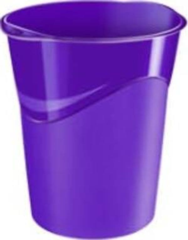 Cestino Gloss - atlezza 33 4 cm - diametro 30 5 cm - 14 lt - viola - CEP Cancelleria e prodotti per ufficio/Archivio ufficio e accessori per scrivania/Accessori da scrivania e archiviazione/Cestini per la carta Eurocartuccia - Pavullo, Commerciovirtuoso.it