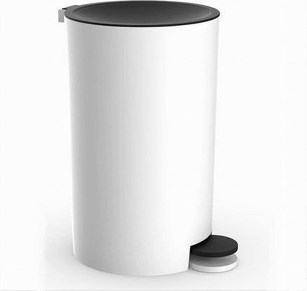 CESTINO PATTUMIERA A PEDALE ARREDO BAGNO BIANCO NERO IN PLASTICA ACCESSORI 69769 in Pattumiere da bagno Trade Shop italia - Napoli, commercioVirtuoso.it
