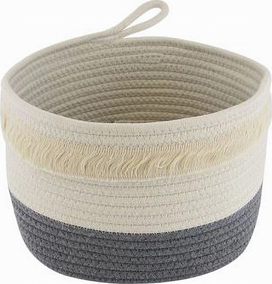 CESTINO PORTA BIANCHERIA OGGETTI CORDA INTRECCIATA CESTO ORGANIZER 26X18CM 10655 in Ceste per la biancheria Trade Shop italia - Napoli, commercioVirtuoso.it