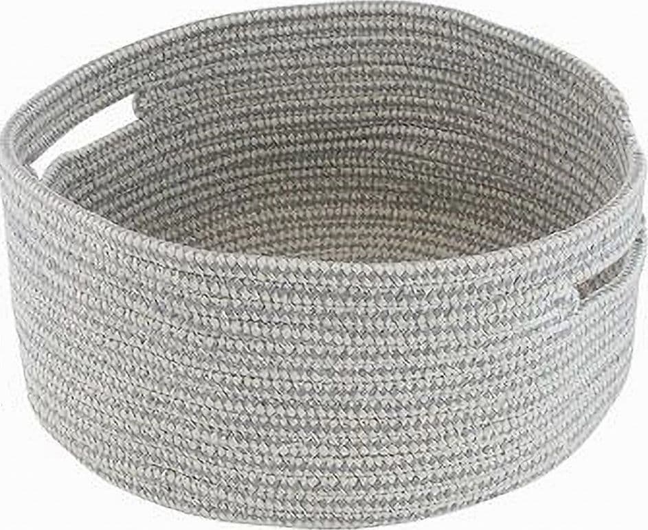 CESTINO PORTAOGGETTI CESTO CON MANICI IN TESSUTO INTRECCIATO TONDO 29X13CM 10639 in Cestini da scaffale Trade Shop italia - Napoli, commercioVirtuoso.it