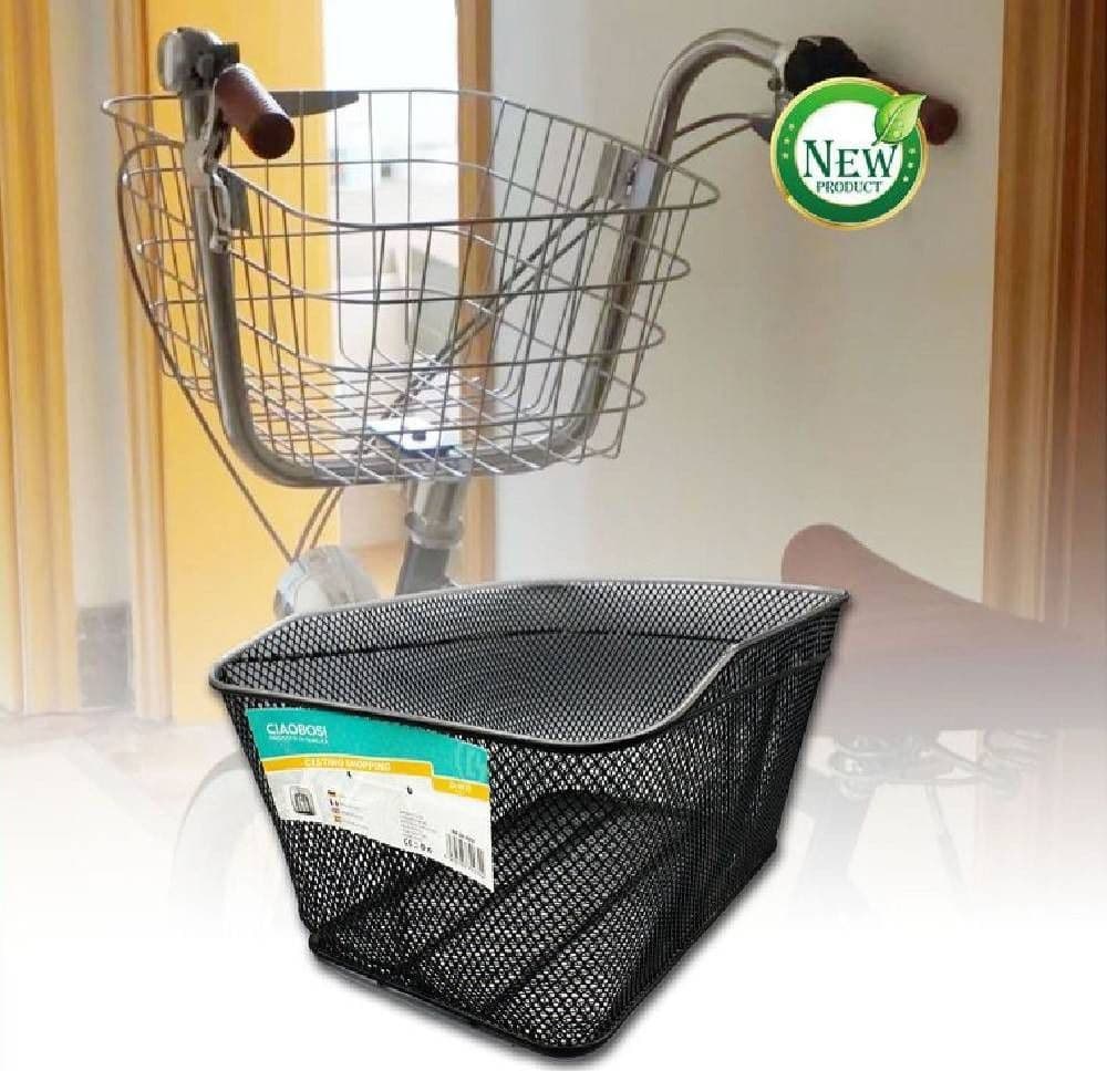 Cestino Shopping Portapacchi Posteriore Bicicletta Bici Nero Accessorio Zx-9932 Sport e tempo libero/Attività ricreative all'aperto/Ciclismo/Accessori/Zaini borse e borse laterali bicicletta/Cestini Trade Shop italia - Napoli, Commerciovirtuoso.it