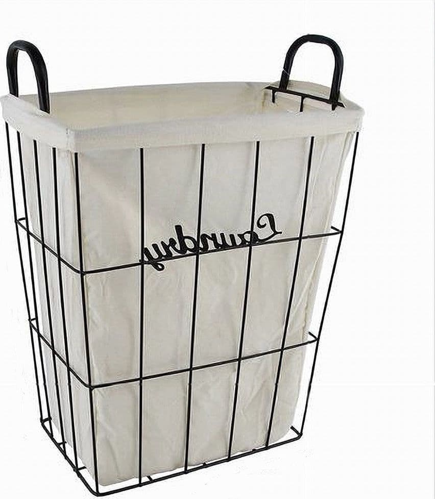 CESTO CONTENITORE PORTABIANCHERIA IN TESSUTO CON STRUTTURA IN METALLO BAGNO 10630 in Ceste per la biancheria Trade Shop italia - Napoli, commercioVirtuoso.it
