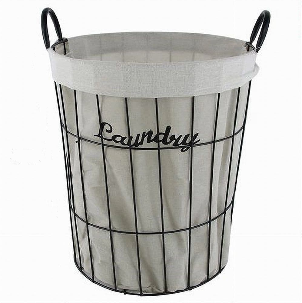 CESTO PORTA BIANCHERIA CONTENITORE IN TESSUTO CON STRUTTURA METALLO BAGNO 10632 in Secchi per la biancheria Trade Shop italia - Napoli, commercioVirtuoso.it
