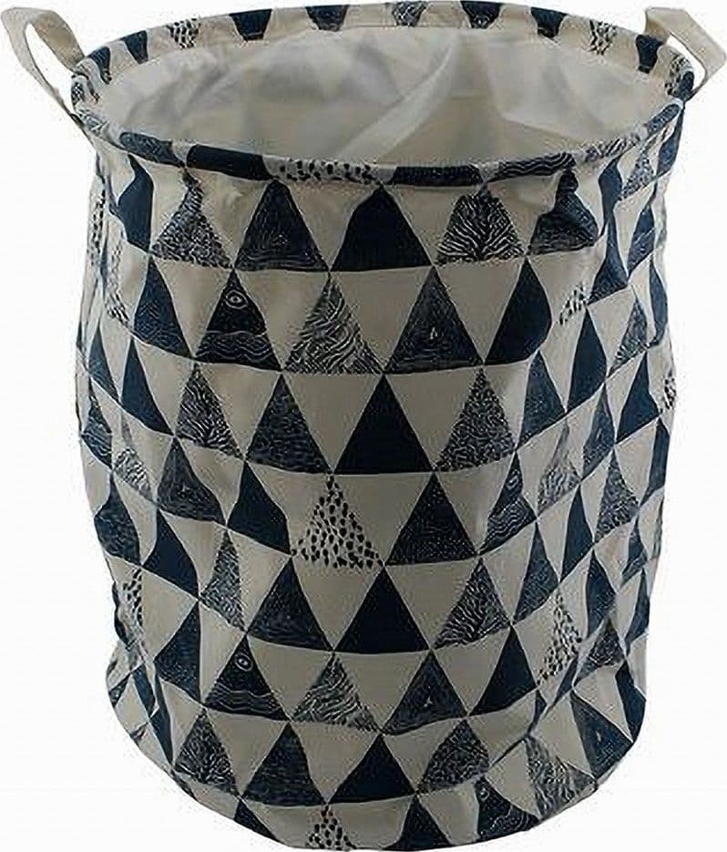 CESTO PORTA BIANCHERIA VESTITI SPORCHI PIEGHEVOLE MOTIVO TRIANGOLI 40X50CM 10477 in Ceste per la biancheria Trade Shop italia - Napoli, commercioVirtuoso.it