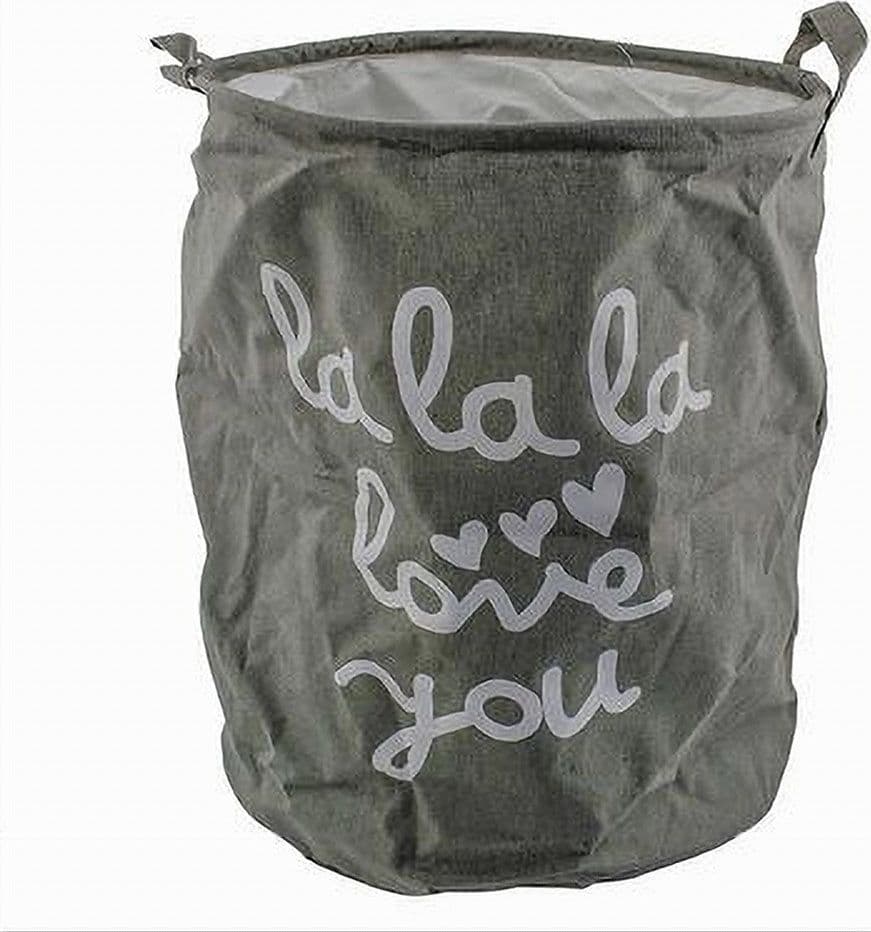 CESTO PORTABIANCHERIA PIEGHEVOLE SCRITTA ORGANIZER VESTITI SPORCHI 35X45CM 10472 in Secchi per la biancheria Trade Shop italia - Napoli, commercioVirtuoso.it
