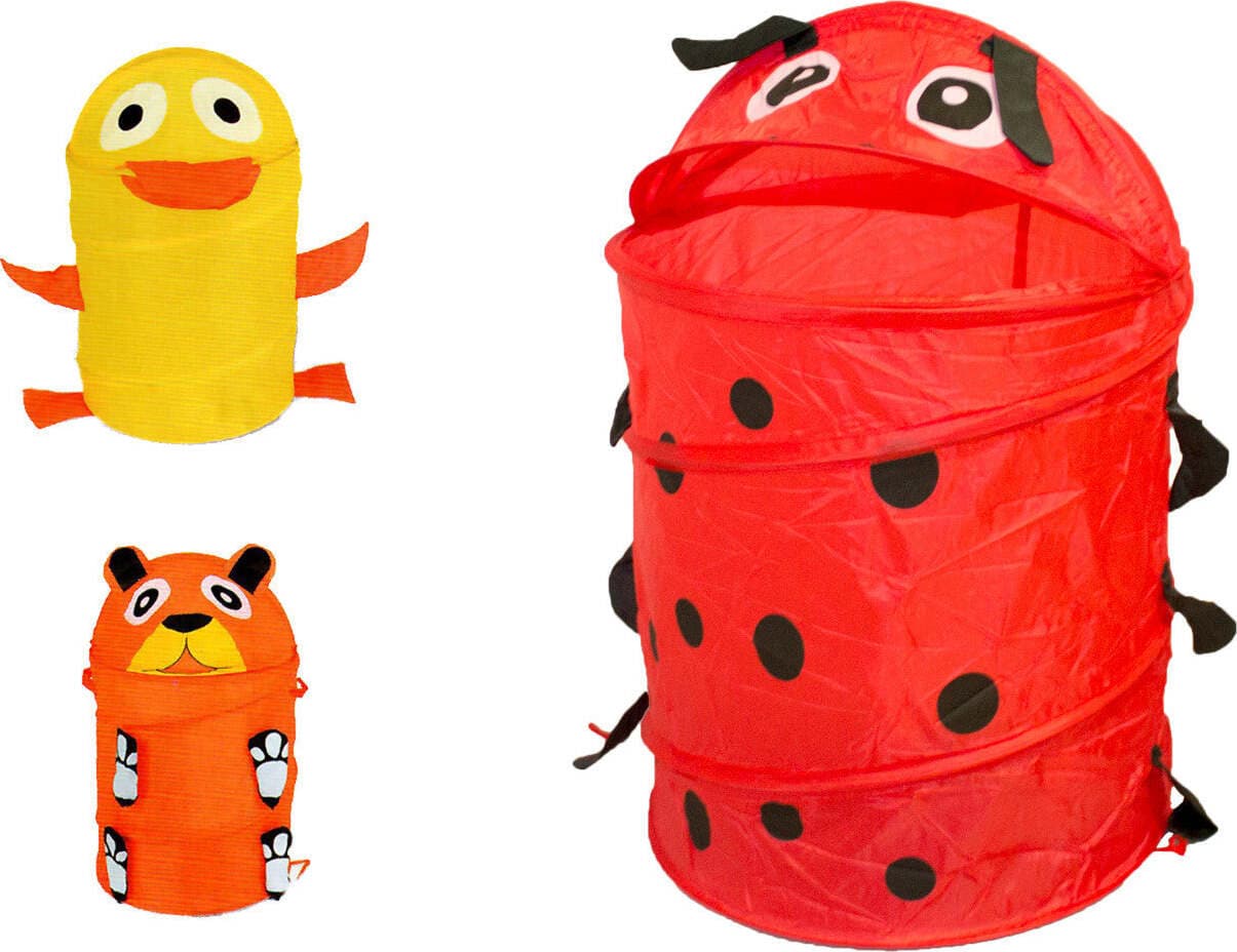 Cesto portagiochi con testa di animali Kidz Corner