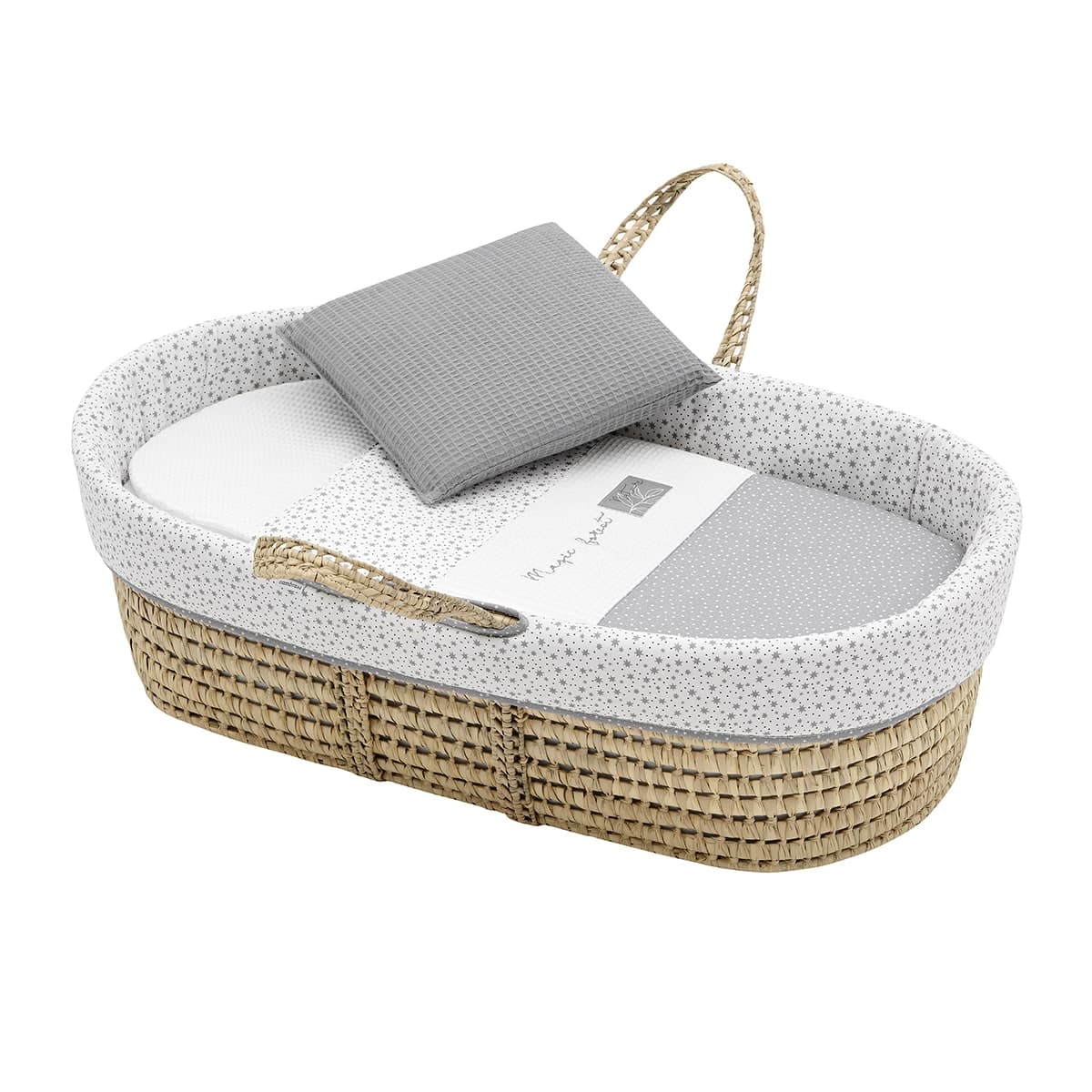Cestone Palma Foderato Une Forest Grigio 39X80X25 Cm Casa e cucina/Arredamento/Cameretta bambini/Lettini per neonati e bambini/Culle/Culla da trasporto La Casa Del Bebè - Napoli, Commerciovirtuoso.it
