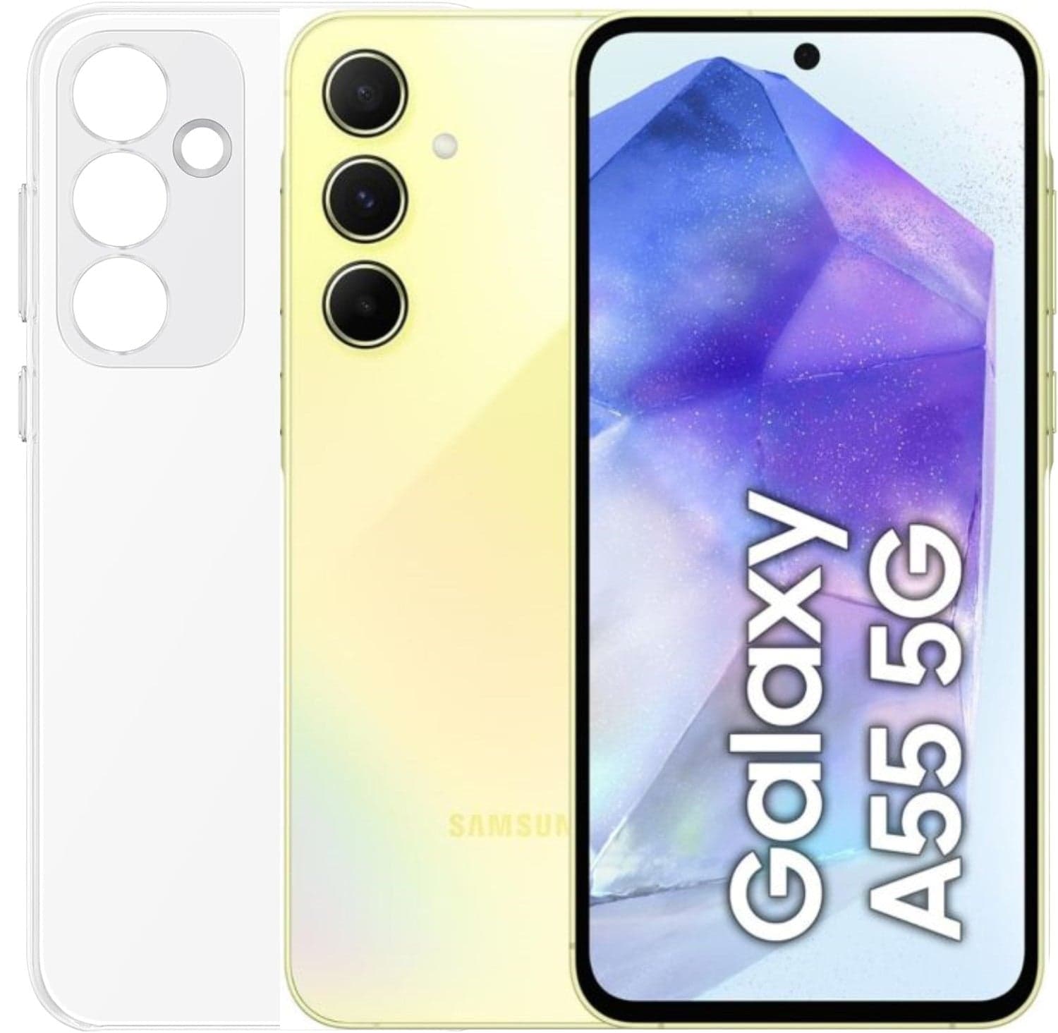 Samsung Galaxy A55 5G 8Gb Ram 256Gb Dual Sim Awesome Lemon + Cover Clear Case Omaggio Usato in Prezzo Bomba Store - Casalnuovo di Napoli, commercioVirtuoso.it