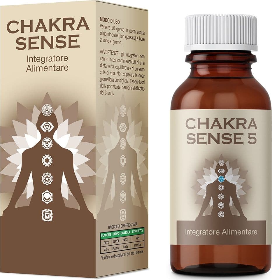 CHAKRA SENSE 5 integratore alimentare fitopreparato Gocce 50 ml in Ginseng Bioregenera - Grosseto, commercioVirtuoso.it