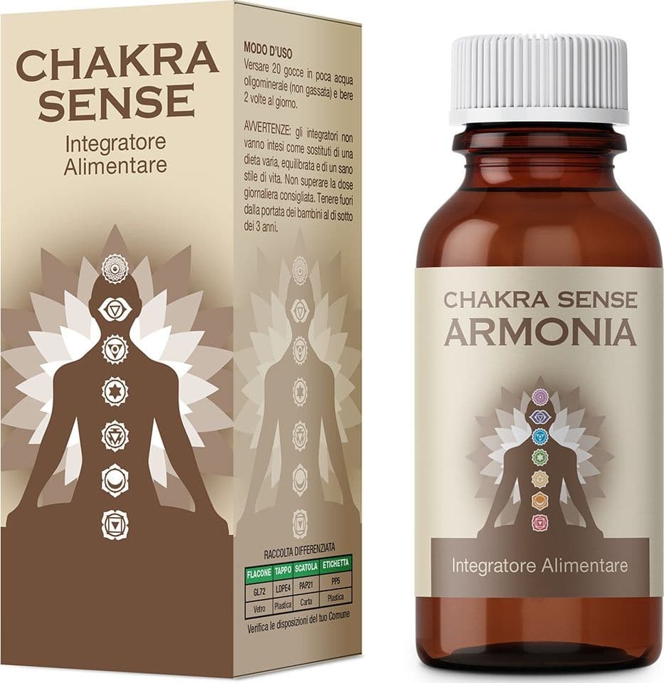 CHAKRA SENSE ARMONIA integratore alimentare fitopreparato Gocce 50 ml in Multivitamine e minerali Bioregenera - Grosseto, commercioVirtuoso.it