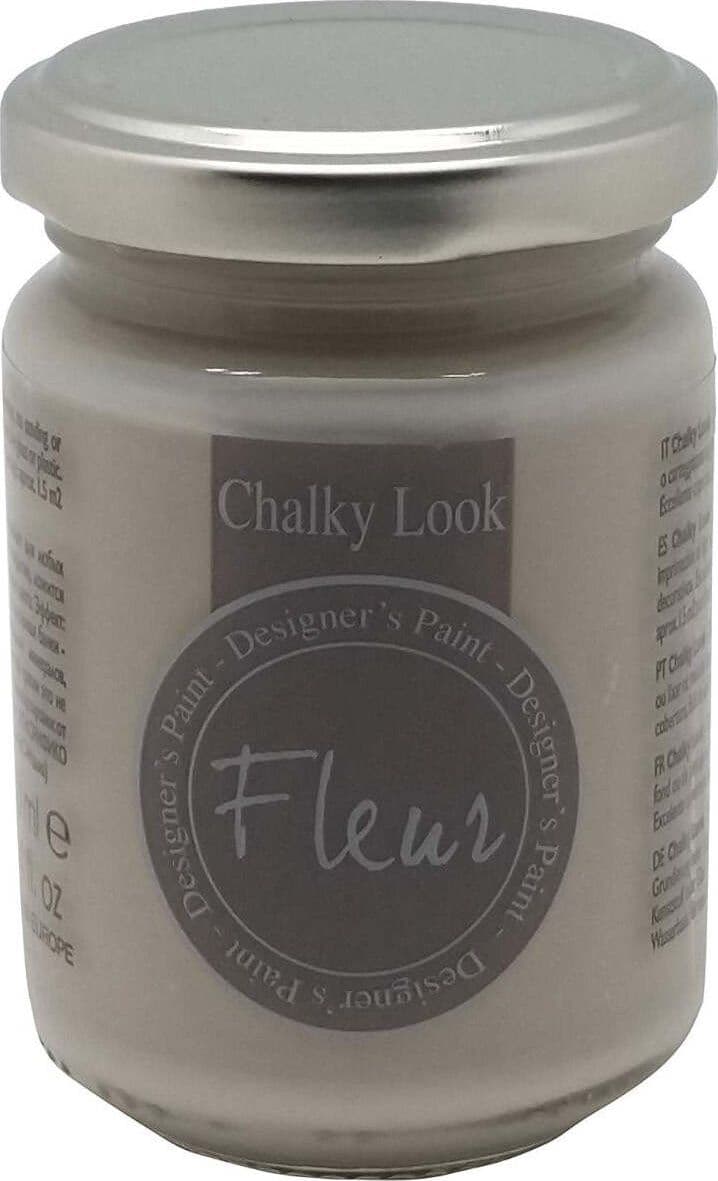 CHALKY-LOOK-FLEUR---DESIGNER'S-PAINT-COLORE-OPACO-DOVE-GREY-130ML