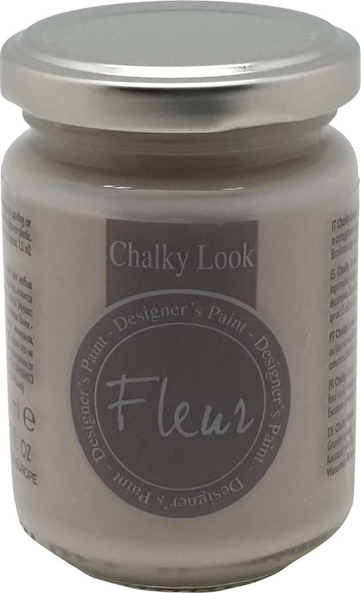 CHALKY-LOOK-FLEUR---DESIGNER'S-PAINT-COLORE-OPACO-DOVE-GREY-130ML