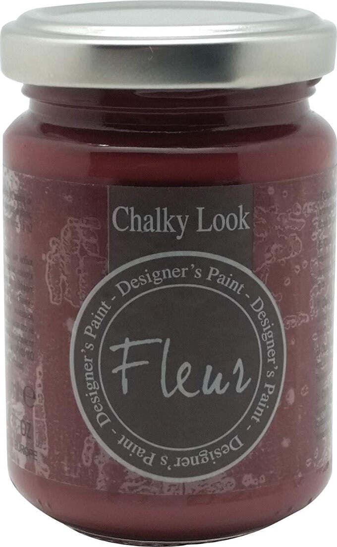 CHALKY-LOOK-FLEUR---DESIGNER'S-PAINT-COLORE-OPACO-ENGLISH-MAROON-130ML
