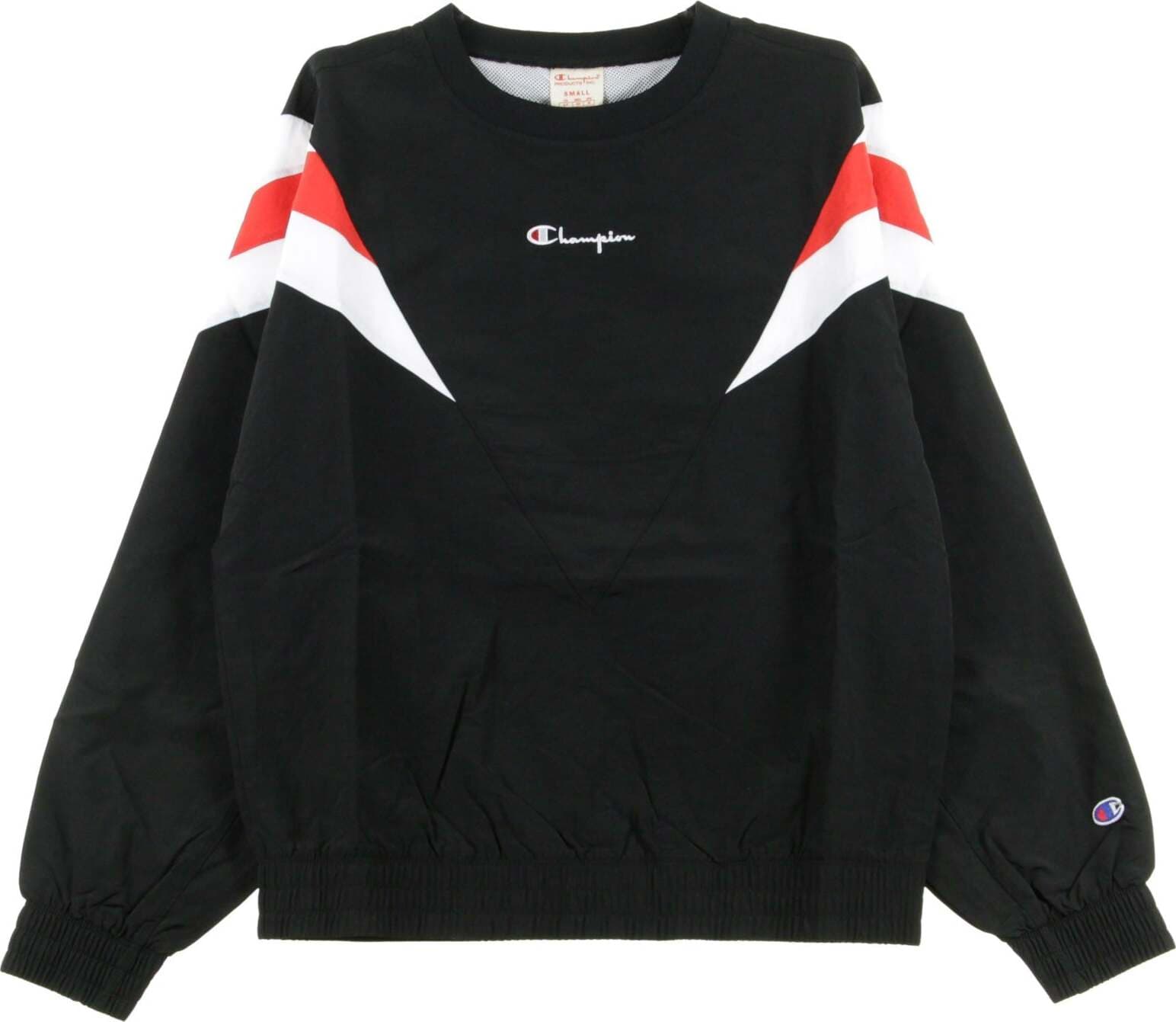 CHAMPION-Felpa-Girocollo-Uomo-Crewneck-Sweater-Black/white-da-uomo