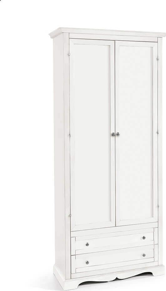 CHARLTON---armadio-2-ante-in-legno-massello-87x40x192-Bianco-Milani-Home