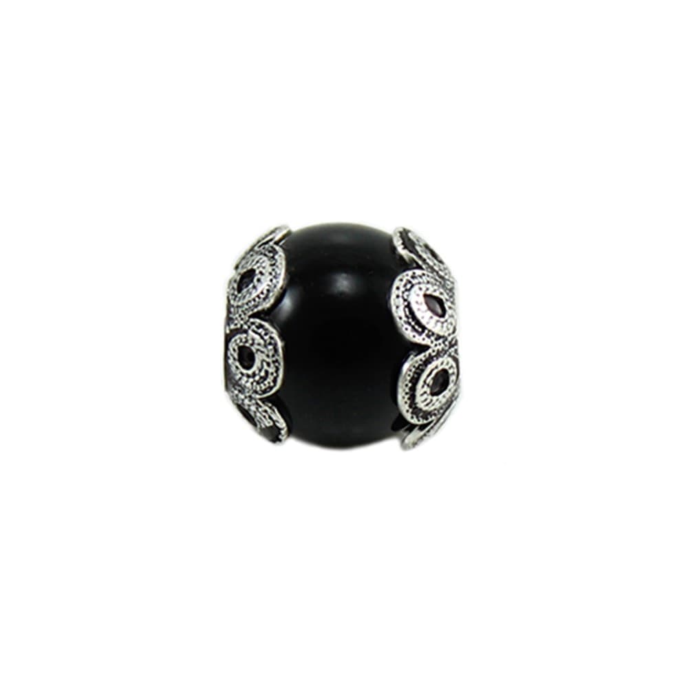 Charm in argento brunito su coccu per bracciale base Filu & Trama in Bead Charm Gioielleria Saba - Dolianova, commercioVirtuoso.it
