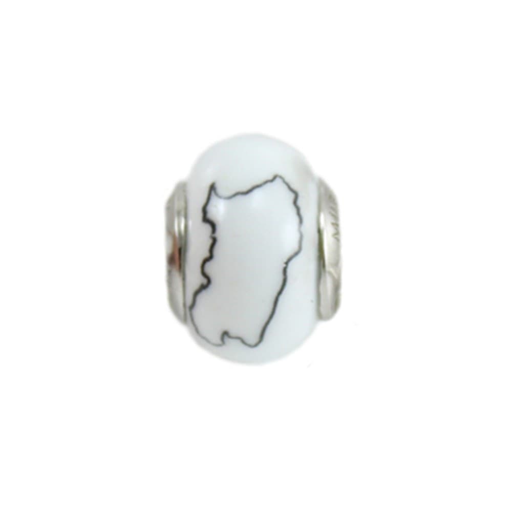 Charm Sardegna con nuraghe in argento per bracciale base Filu & Trama in Bead Charm Gioielleria Saba - Dolianova, commercioVirtuoso.it