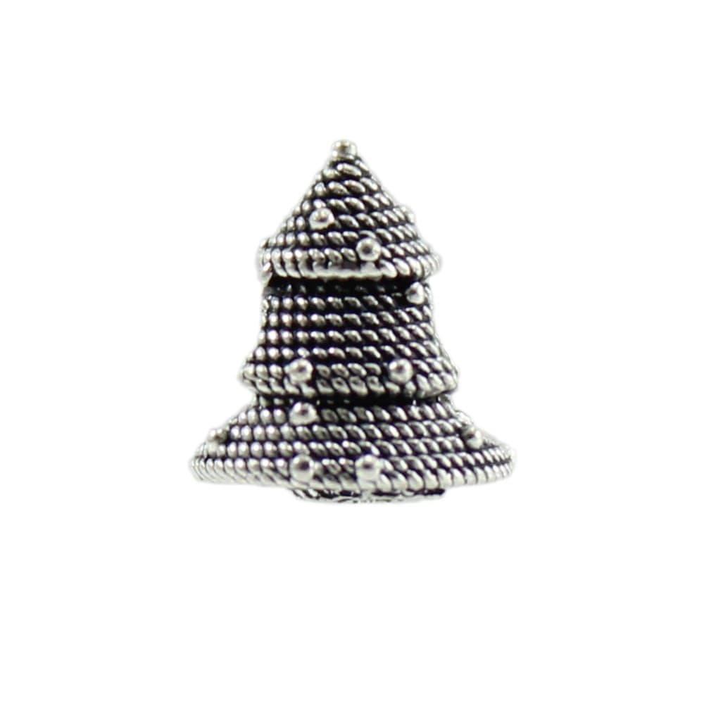 Charm albero di natale sardo filigranato in argento brunito Filu & Trama in Bead Charm Gioielleria Saba - Dolianova, commercioVirtuoso.it