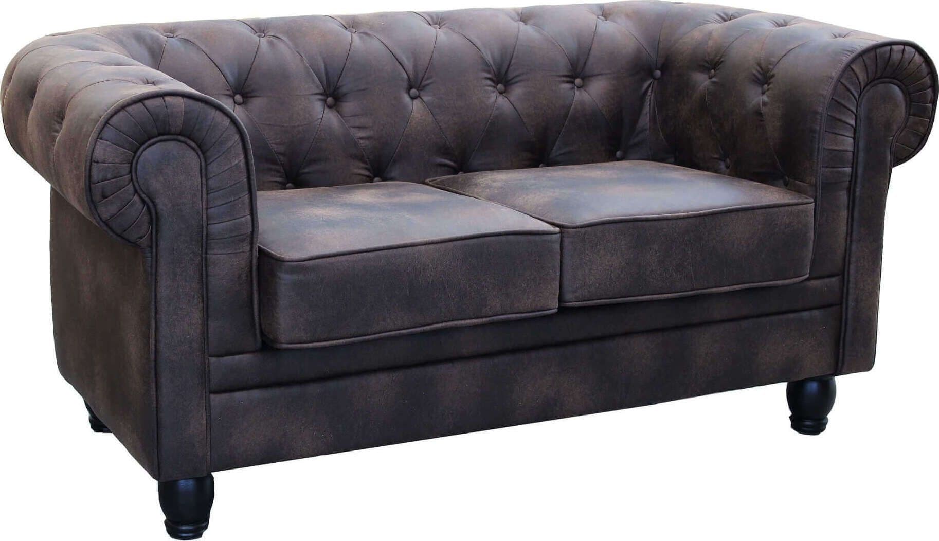 CHESTERFIELD---divano-vintage-in-ecopelle-2-posti-cm-152x74x82-h-Marrone-Milani-Home