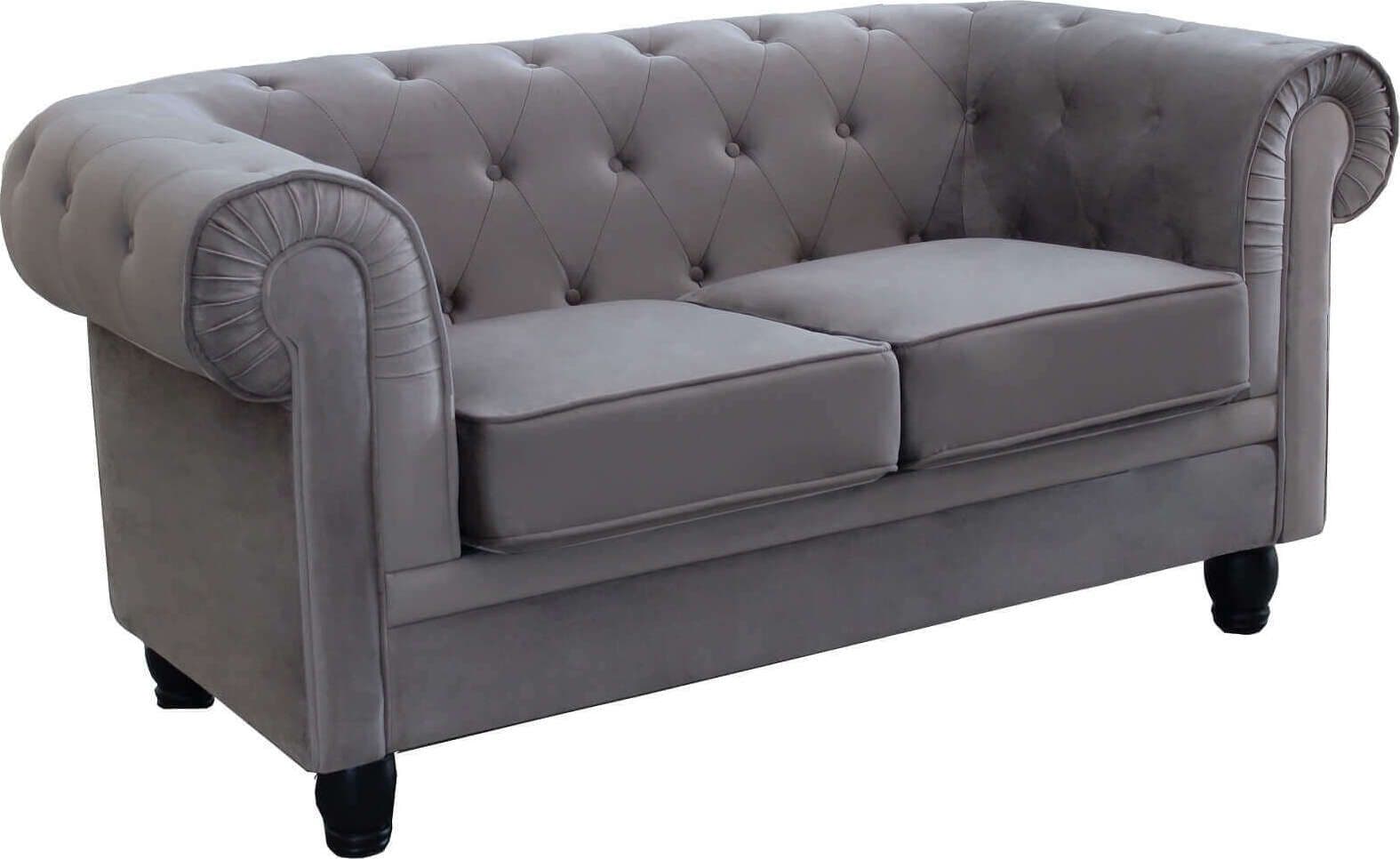CHESTERFIELD---divano-vintage-in-velluto-2-posti-cm-152x74x82-h-Grigio-Milani-Home