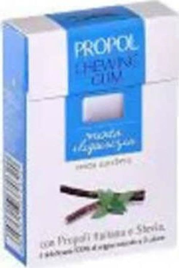 Chewing propol natural gum - con propoli – gusto liquirizia 25 g - gomma da masticare senza zucchero, con propoli e stevia e xilitolo 100% italiana