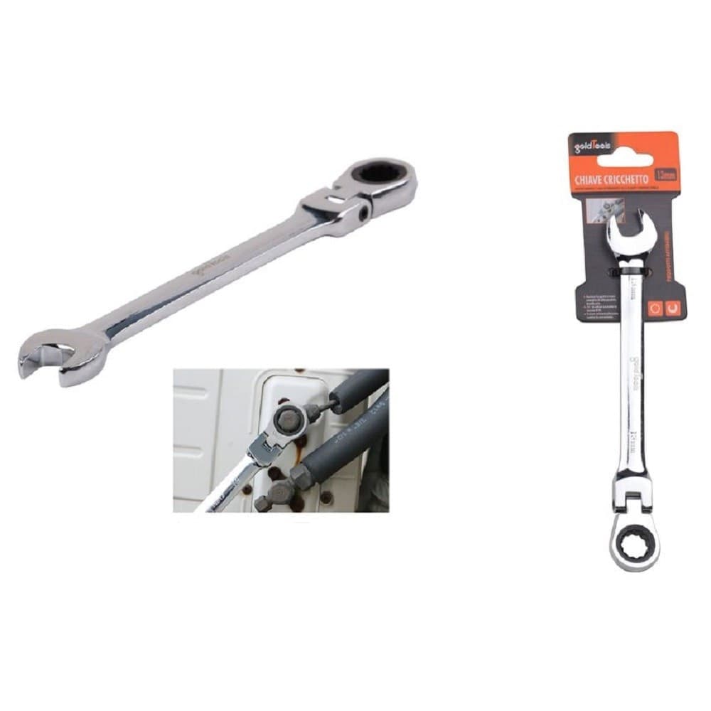 Chiave A Cricchetto Combinata 13mm Testa Pieghevole Cromo Vanadio Utensile 91735 Fai da te/Ferramenta/Teloni e imbracature/Cricchetto Trade Shop italia - Napoli, Commerciovirtuoso.it