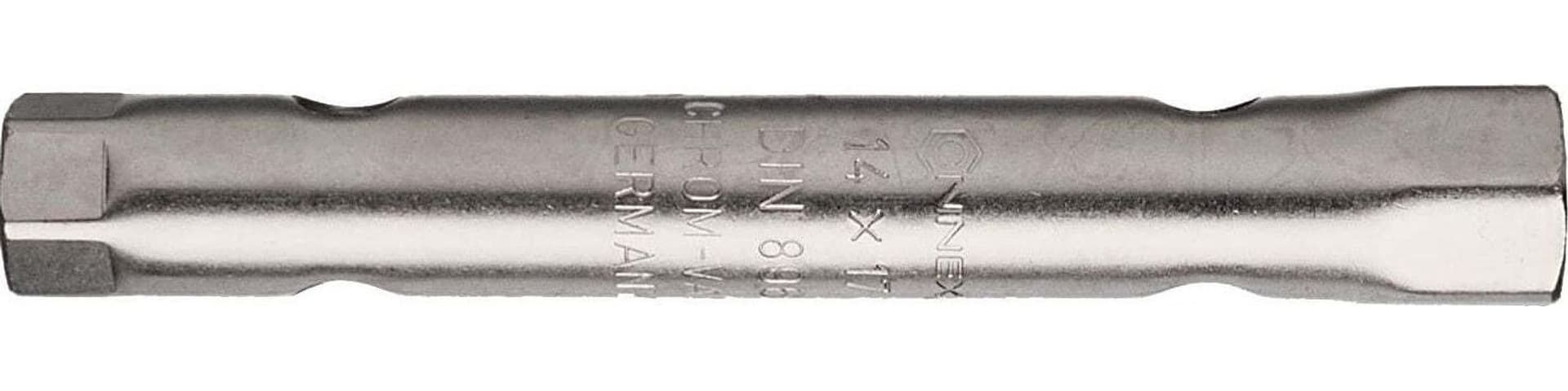 CHIAVE-A-TUBO-DOPPIA-DRITTA-CON-BOCCHE-ESAGONALI---IN-ACCIAIO-CROMO-VANADIO---MISURE-14/17MM