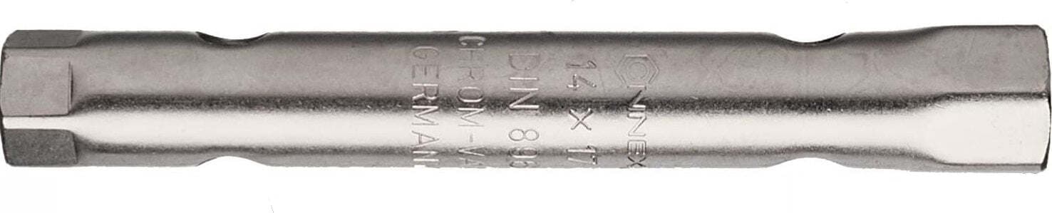 CHIAVE-A-TUBO-DOPPIA-DRITTA-CON-BOCCHE-ESAGONALI---IN-ACCIAIO-CROMO-VANADIO---MISURE-14/17MM
