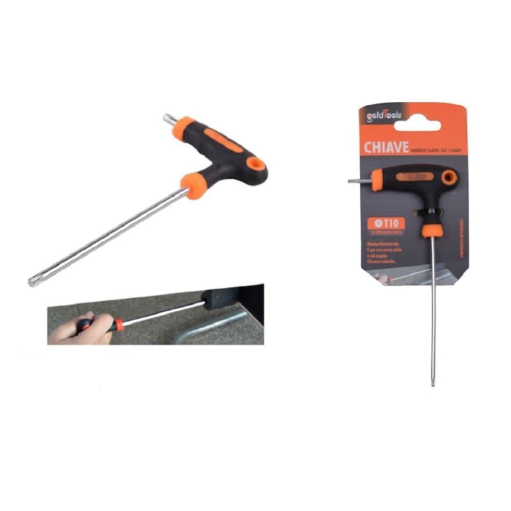 Chiave Brugola T Trapezoidale Punta Stella T10x100mm Impugnatura Ergonomica 91802 Fai da te/Utensili elettrici e a mano/Utensili a mano/Chiavi e chiavi inglesi/Chiavi esagonali Trade Shop italia - Napoli, Commerciovirtuoso.it
