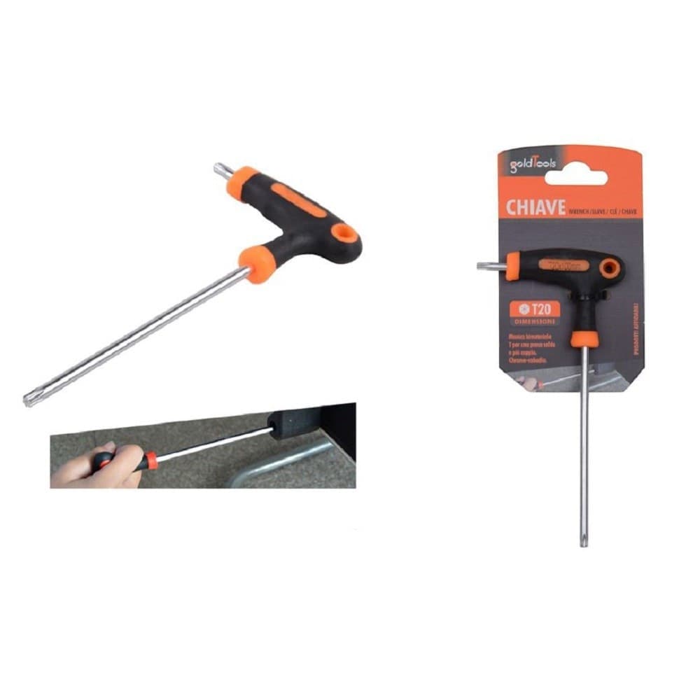 Chiave Brugola T Trapezoidale Punta Stella T20x100mm Impugnatura Ergonomica 91804 Fai da te/Utensili elettrici e a mano/Utensili a mano/Chiavi e chiavi inglesi/Chiavi esagonali Trade Shop italia - Napoli, Commerciovirtuoso.it