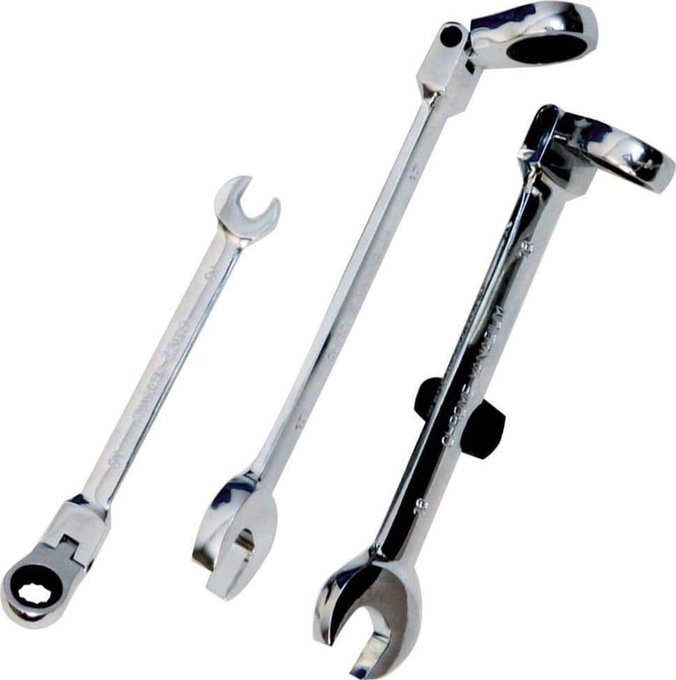 CHIAVE COMBINATE A CRICCHETTO CHROME VANADIUM CON TESTA SNODABILE MISURA MM Fai da te/Utensili elettrici e a mano/Utensili a mano/Chiavi e chiavi inglesi/Chiavi combinate Trade Shop italia - Napoli, Commerciovirtuoso.it