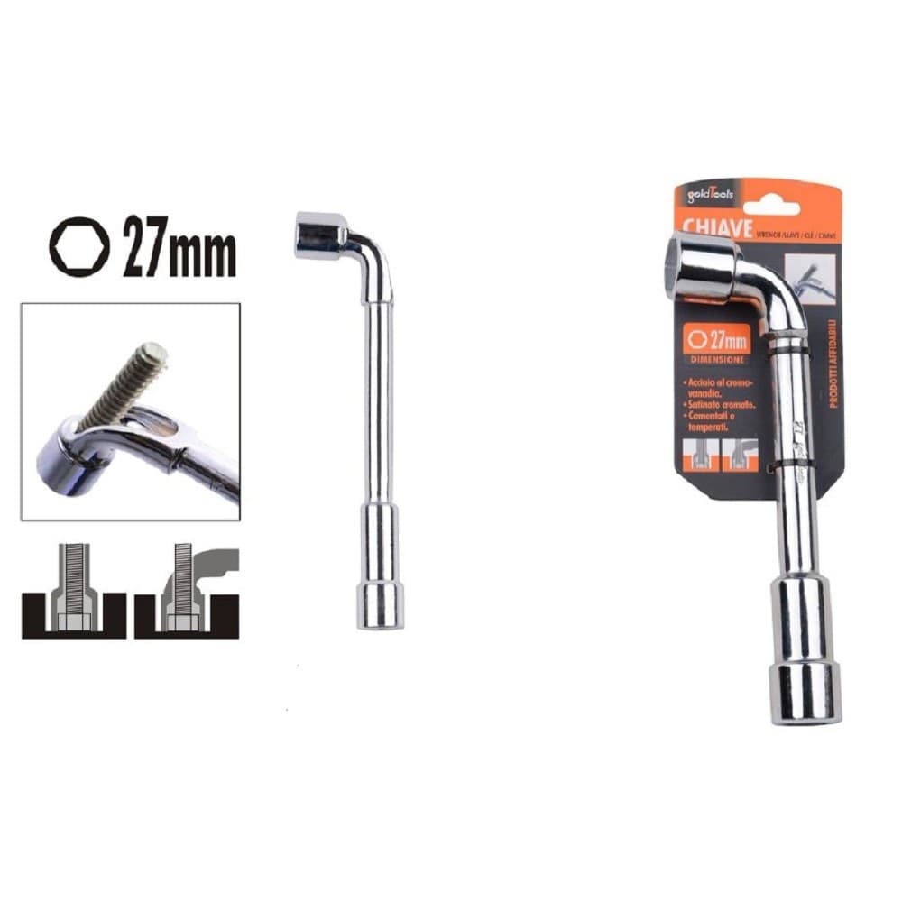 Chiave Tipo L Bussola 27mm Bocca Esagonale Cromo Vanadio Acciaio 91633 Ferramenta Fai da te/Utensili elettrici e a mano/Utensili a mano/Chiavi e chiavi inglesi/Chiavi a bussola Trade Shop italia - Napoli, Commerciovirtuoso.it