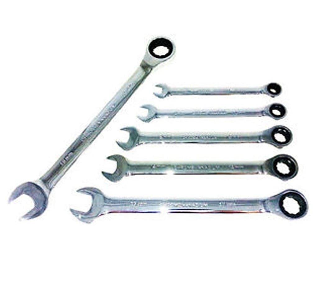Chiavi combinate a cricchetto set 6 pz Serie di chiavi combinate con cricchetto Fai da te/Utensili elettrici e a mano/Utensili a mano/Chiavi e chiavi inglesi/Chiavi combinate Trade Shop italia - Napoli, Commerciovirtuoso.it
