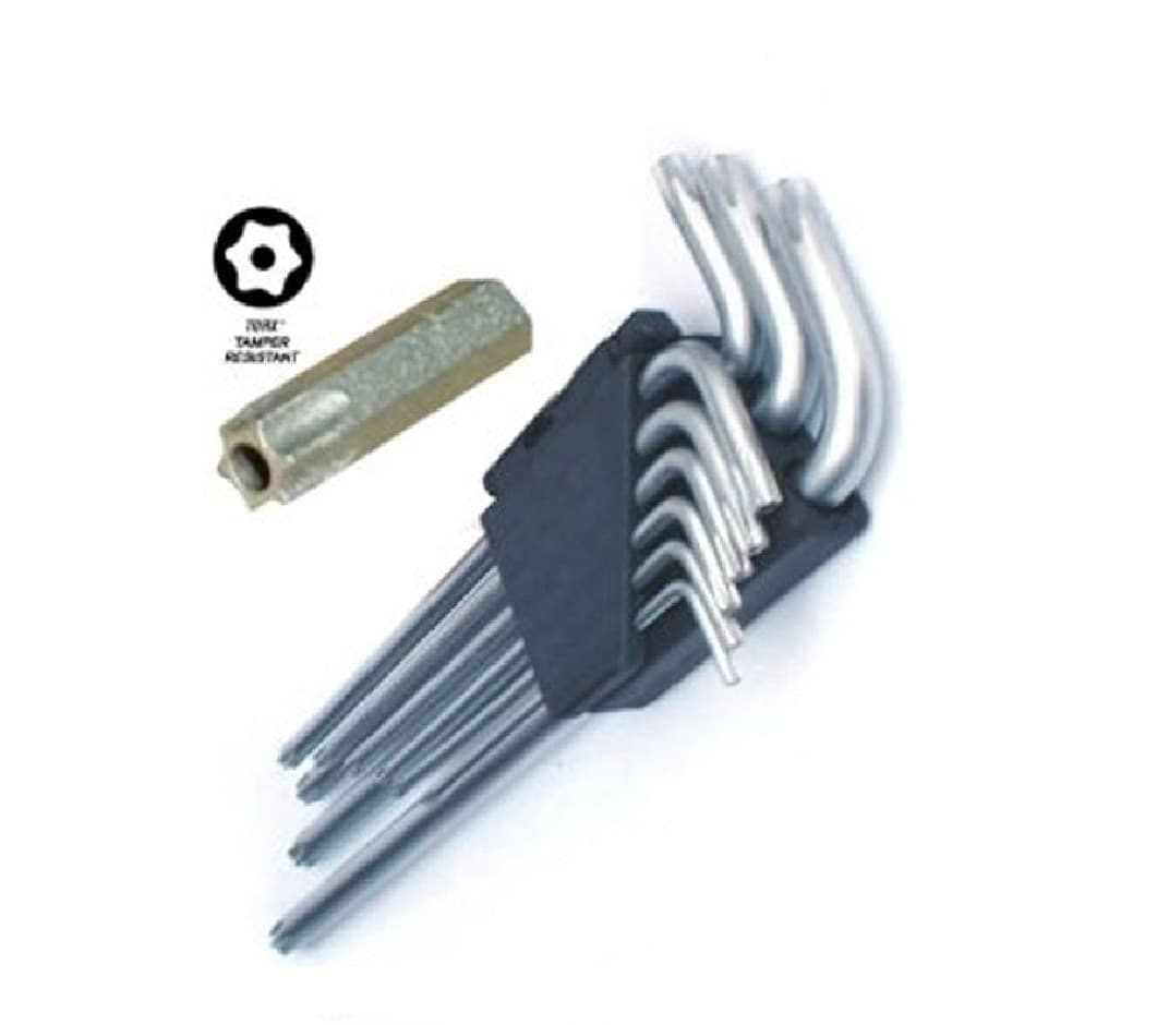 Chiavini in acciaio torx set 9 pezzi da T10 a T50 professionale con custodia Fai da te/Utensili elettrici e a mano/Utensili a mano/Chiavi e chiavi inglesi/Chiavi esagonali Trade Shop italia - Napoli, Commerciovirtuoso.it