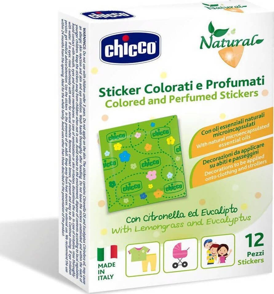 Chicco Cerotti Sticker Colorati e Profumati alla Citronella, multicolore Prodotti Anti Zanzare Sanitaria Gioia del Bimbo - Villa San Giovanni, Commerciovirtuoso.it