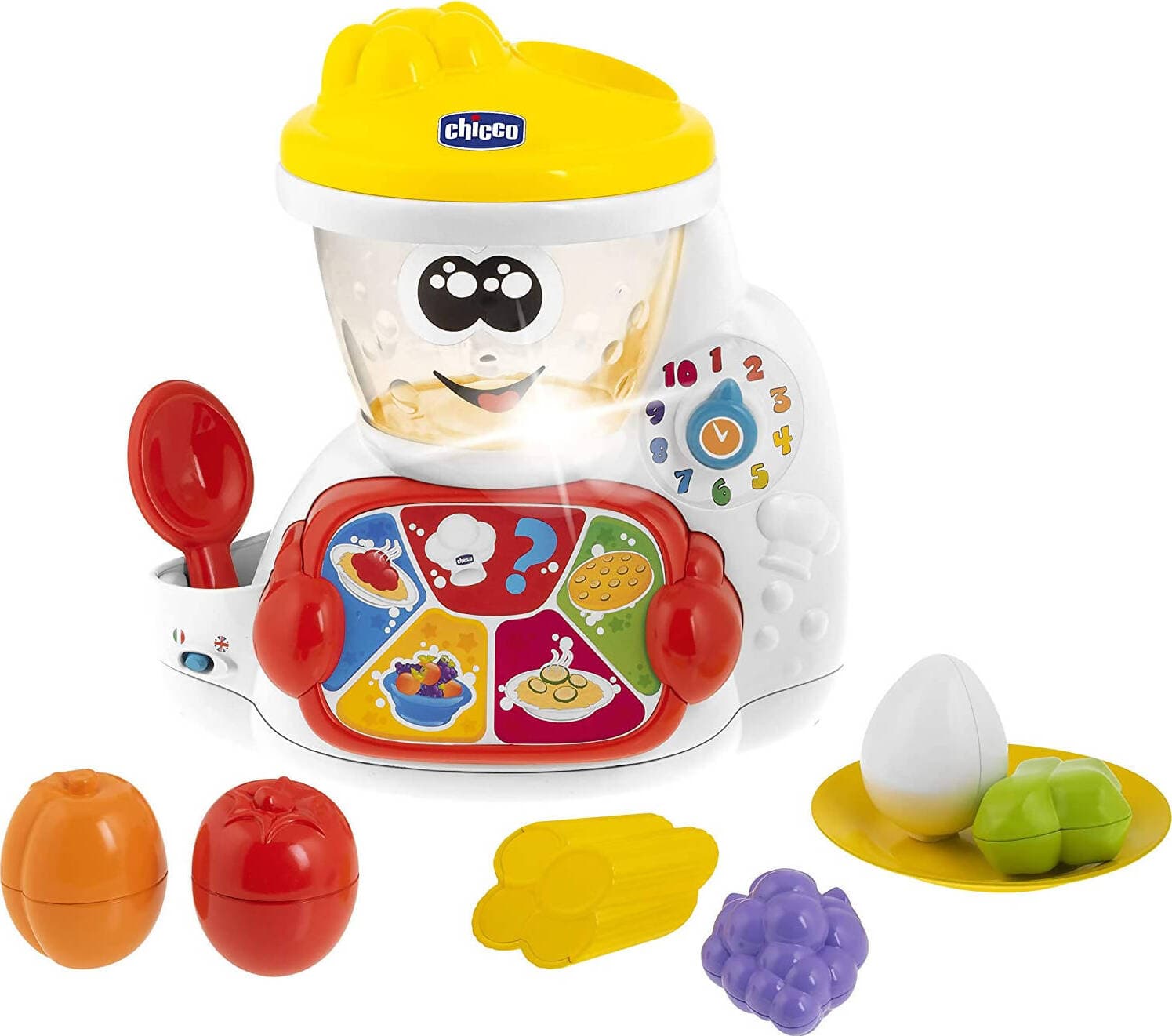 Chicco Cooky Il Robot da Cucina, Gioco Elettronico, Bilingue, Età 18 Mesi - 4 Anni Gioco per Bambini Italiano Inglese CHICCO ABC