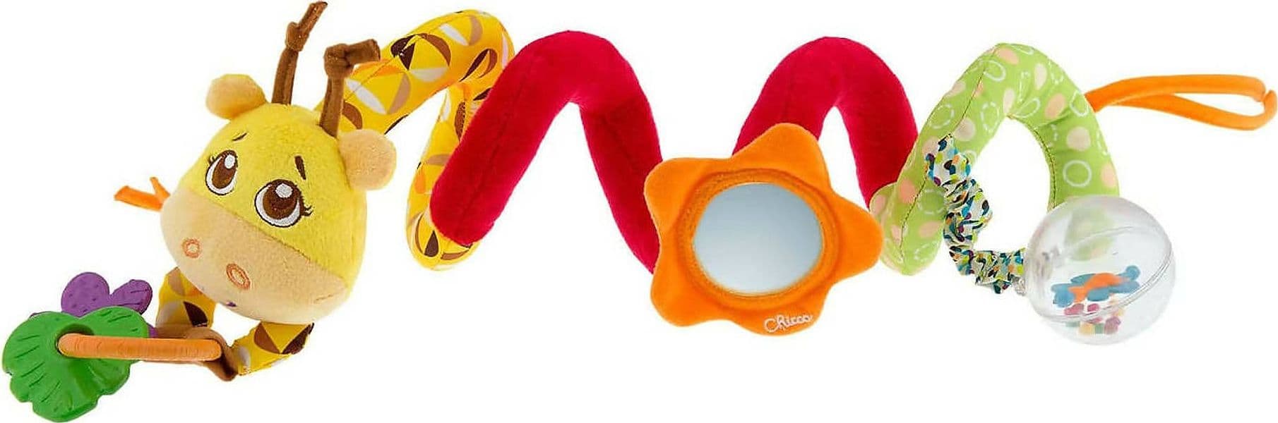 Chicco fune passeggio mrs giraffa, spirale passeggino colorata a forma di giraffa, gioco passeggino con sonaglio neonato, anello con pendenti e specchietto - giochi neonato e bambini 6 mesi - 3 anni Giochi e giocattoli/Giocattoli prima infanzia/Giochi musicali Sanitaria Gioia del Bimbo - Villa San Giovanni, Commerciovirtuoso.it