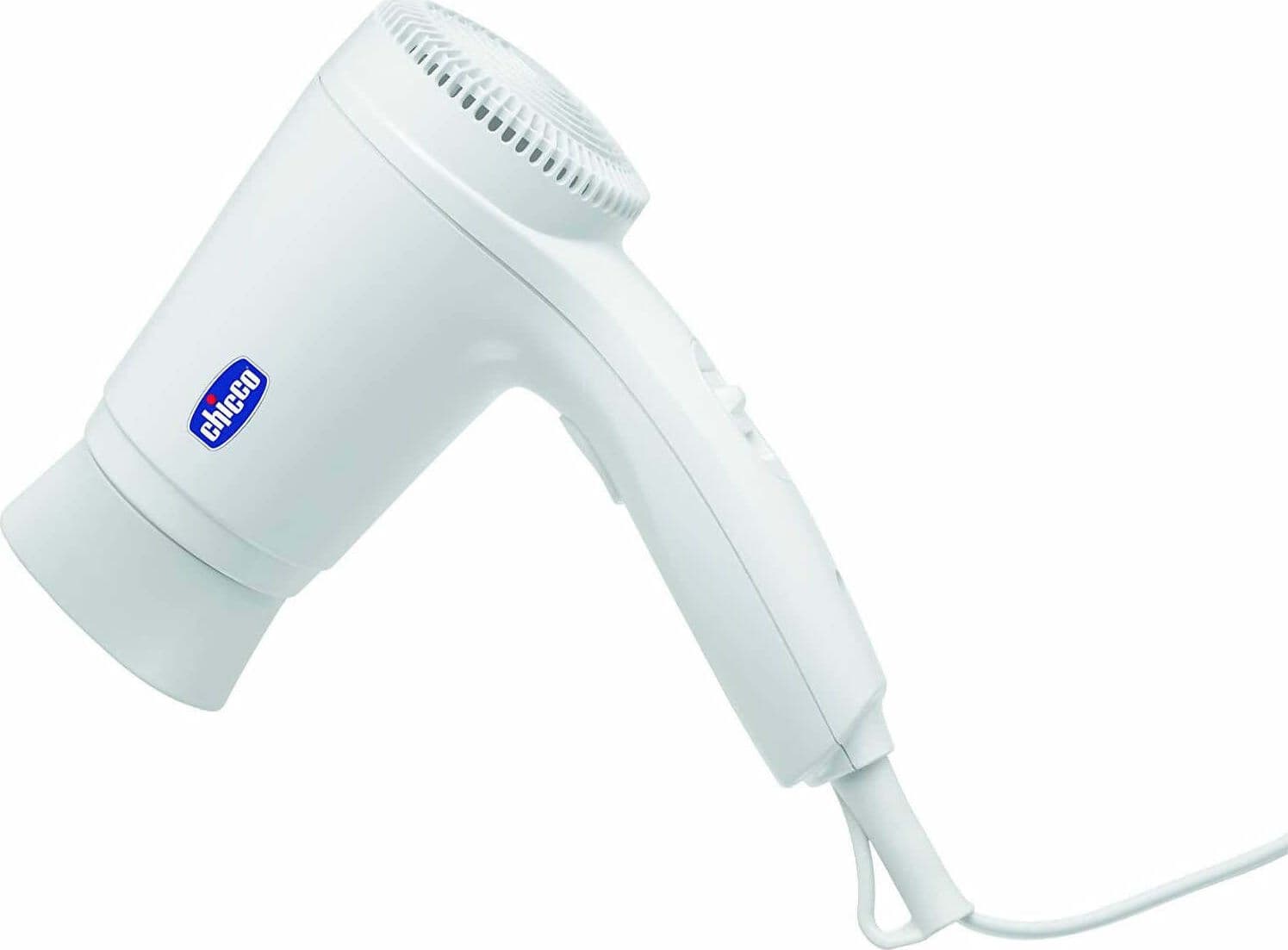 Chicco Mini Asciugacapelli 0m+, Bianco Bambini e Neonati Fono Capelli Bassa Temperatura Regolabile Bellezza/Cura dei capelli/Strumenti per lo styling/Asciugacapelli e accessori/Asciugacapelli Sanitaria Gioia del Bimbo - Villa San Giovanni, Commerciovirtuoso.it