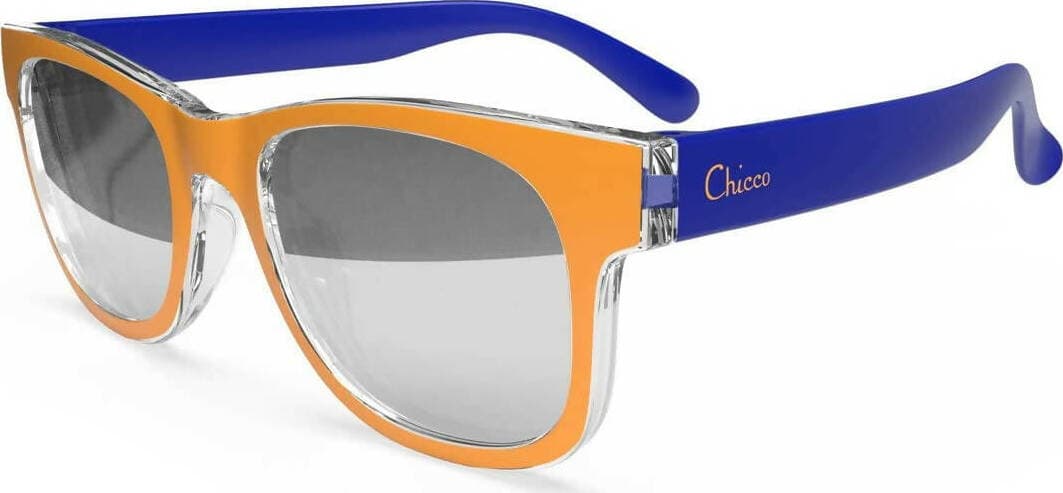 Chicco occhiale da sole bimba 24m+ bimbo trasparenti, lenti resistenti e antigraffio, proteggono dai raggiu uva e uvb, montatura flessibile, custodia portaocchiali inclusa, per bambini 24 mesi