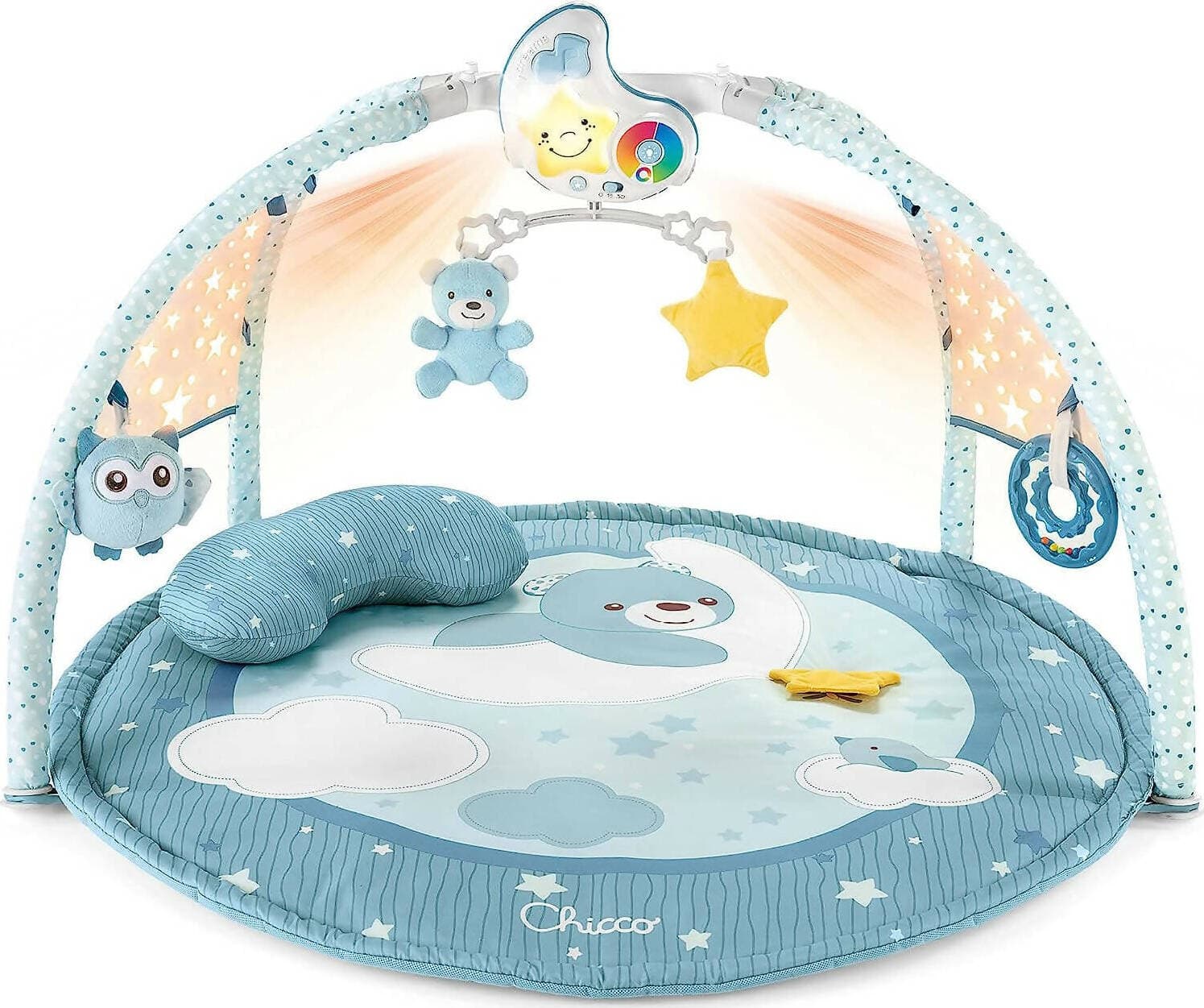Chicco Palestrina Dei Colori 3in1 Neonato Multifunzione Elettronica Tappeto, Proiettore Stelle, Luce Notturna Removibile E Melodie Rilassanti - Giochi Neonato 0+ Mesi Prima infanzia/Attività e intrattenimento/Tappetini gioco e palestrine Sanitaria Gioia del Bimbo - Villa San Giovanni, Commerciovirtuoso.it